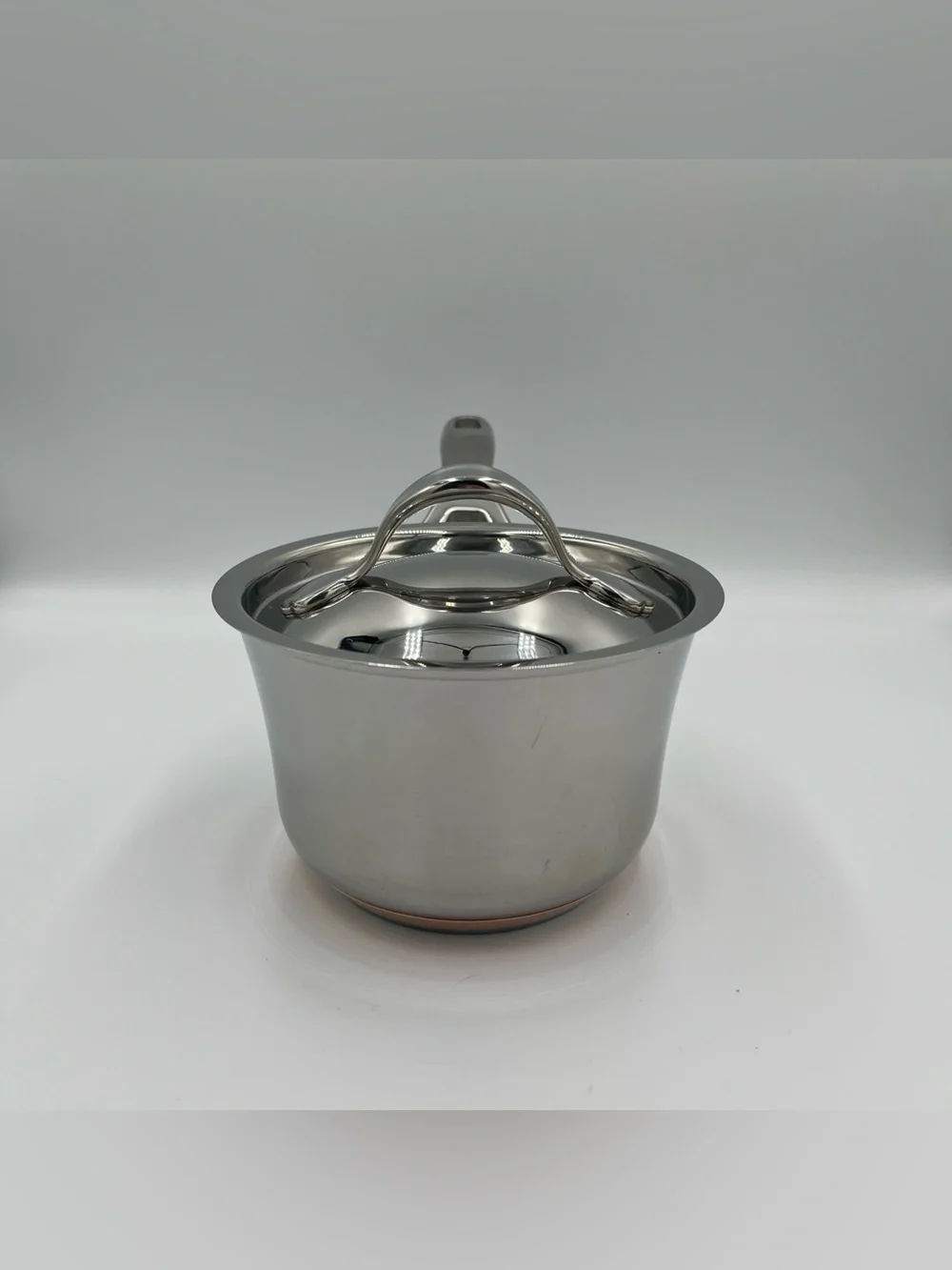 Anolon Nouvelle Copper Stainless Steel 1-1/4 qt. 1.2L Saucepan With Lid